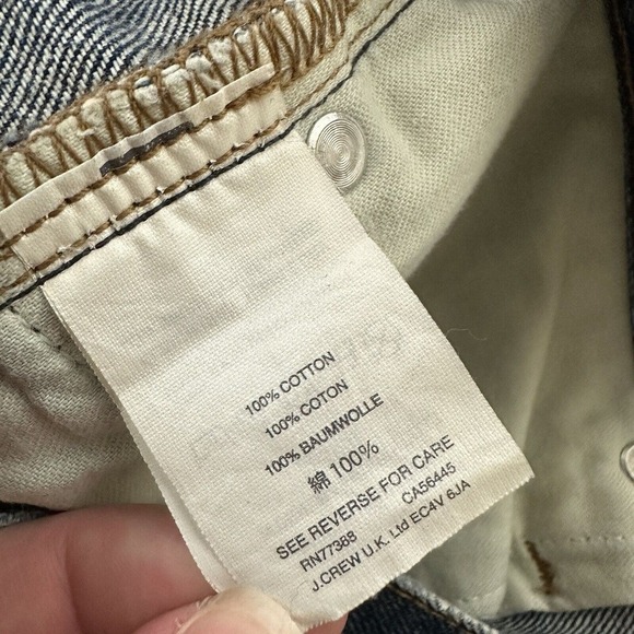 Point Sur Denim J.Crew Shoreditch Straight Leg Jeans Size 28 Raw Hem Distressed - Picture 6 of 10